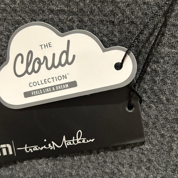 Travis Mathew Cloud Waffle Crewneck Tee Size Small Color Ocha - Picture 3 of 9